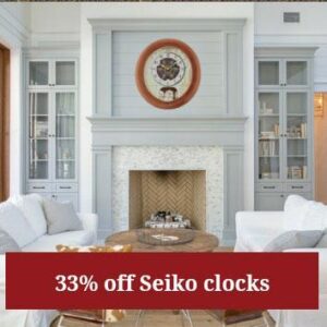 33% off Seiko Clocks