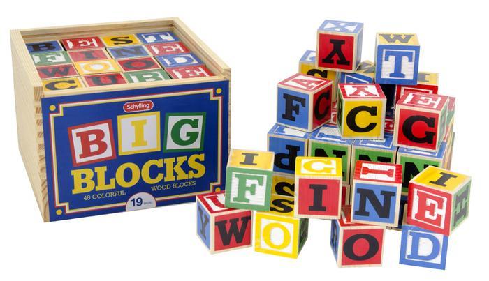 large wooden alphabet blocks