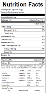 Assorted Fruit Slices 1lb Nutrition Facts