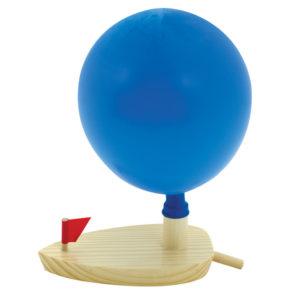 BALLOON POWERED WOODEN BOAT