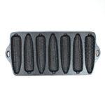 CAST IRON CORNBREAD PAN 7 IMPRESSION 12×5.5×1″
