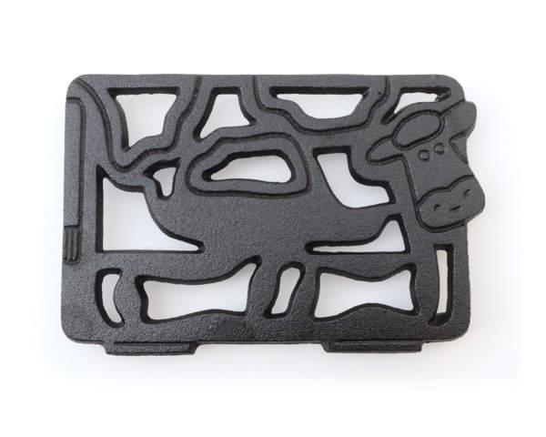 CAST IRON COW TRIVET