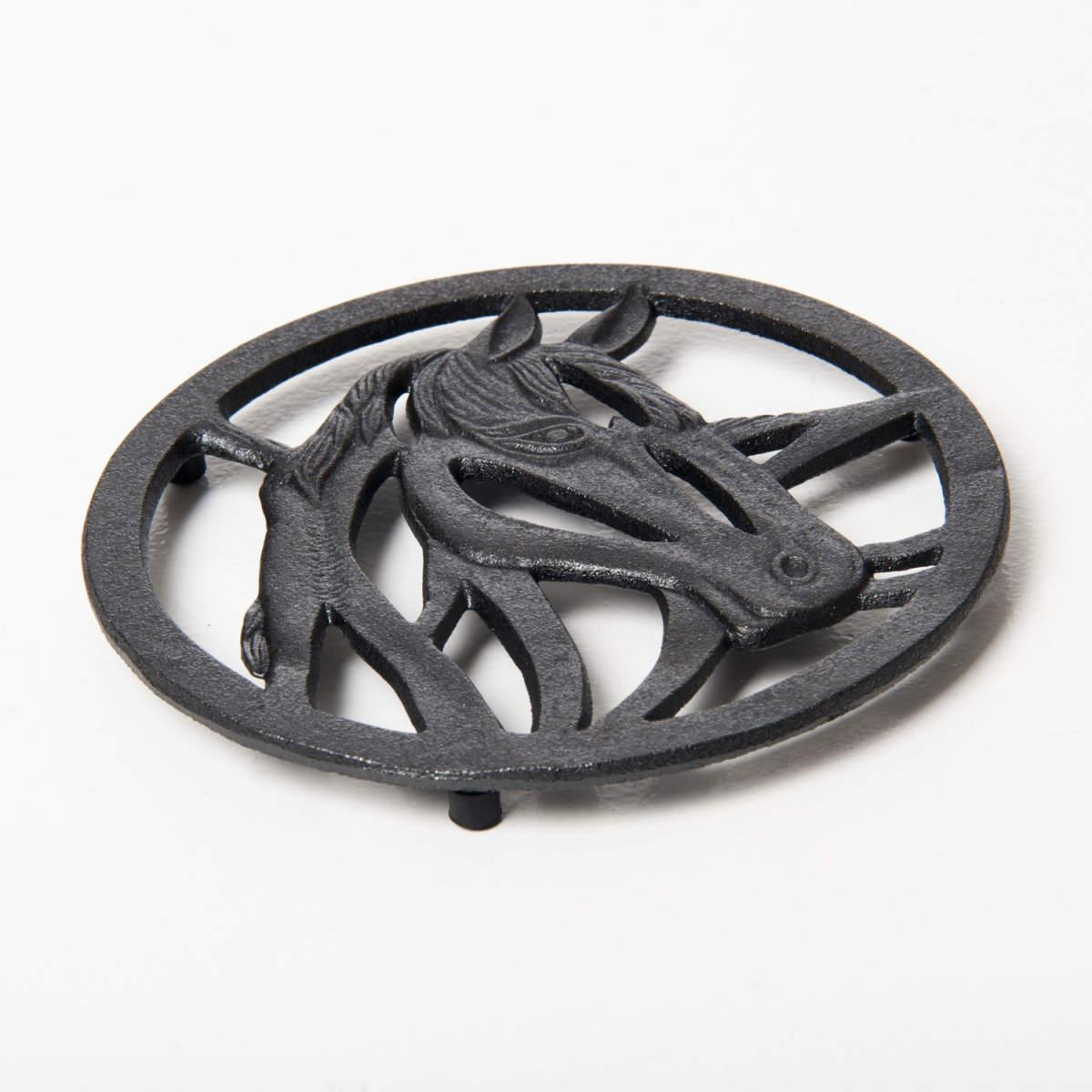 CAST IRON TRIVET HORSE Dutch Country General Store
