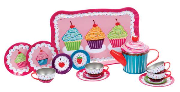 CUPCAKE TIN TEA SET