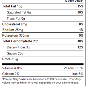 Dark Chocolate Raisins 1lb Nutrition Facts