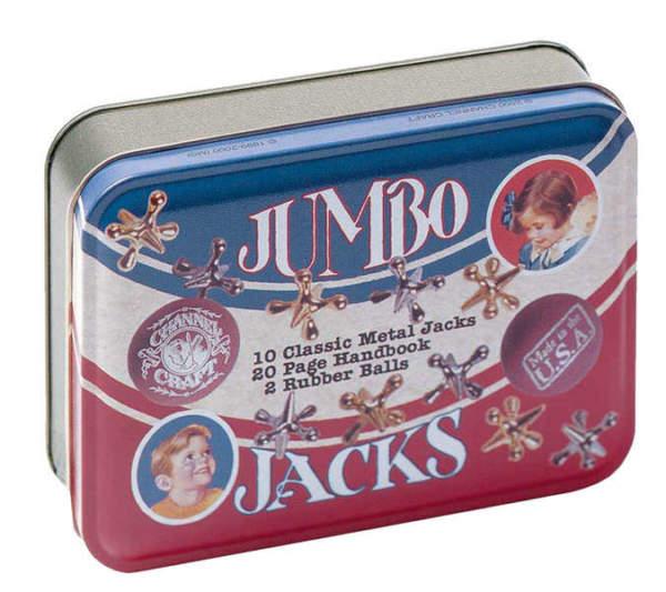 Jumbo Jacks in a Classic Toy Tin