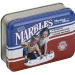 Marbles in a Classic Toy Tin