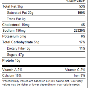 Mini Milk Chocolate Peanut Butter Buckeyes 1lb Nutrition Facts