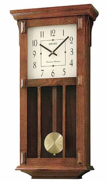 Mission Pendulum Wall Clock Dutch Country General - Seiko Light Oak Traditional Schoolhouse Wall Clock With Chime And Pendulum