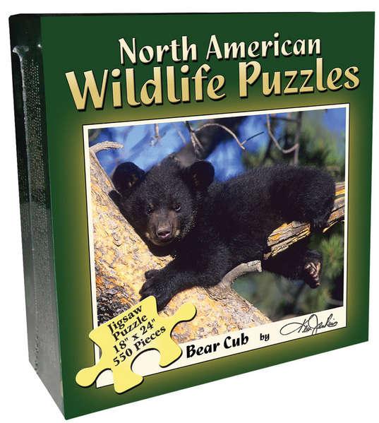 North American Wildlife Jigsaw Puzzle – Bear Cub