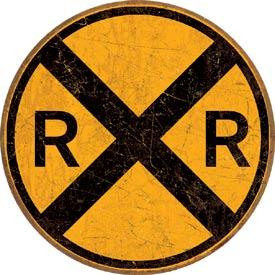 RAILROAD CROSSING TIN