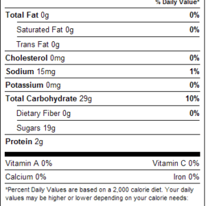 Sour Neon Gummi Worms 1lb Nutrition Facts