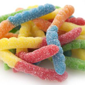 Sour Neon Gummi Worms 1lb