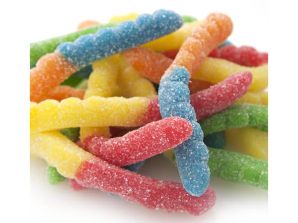 Sour Neon Gummi Worms 1lb