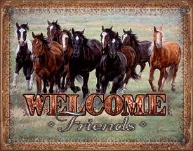 WELCOME FRIENDS- HORSES