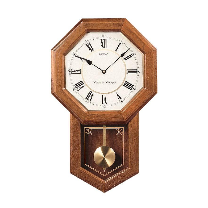 Woodward Pendulum Wall Clock (Light Oak) Dutch Country General Store
