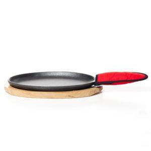 CAST IRON DEEP FRY SKILLET WITH LID 10.5X3