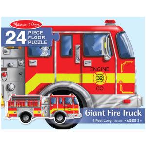 Giant Fire Engine - Shaped Puzzle (24pc)