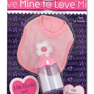 Milk Bottle and Bib Set