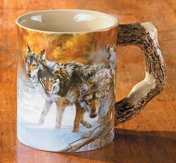 Body Language – Wolves Sculpted Coffee Mug