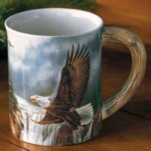 Majestic Flight – Bald Eagle Sculpted Coffee Mug