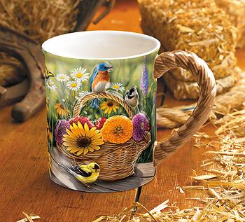 Summer Bouquet – Songbirds Coffee Mug