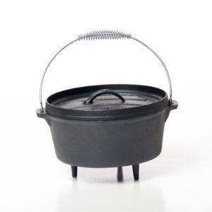 8-qt Cast Iron Camp Dutch Oven with Feet