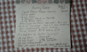Cherry Cobbler Recipe