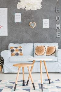 Sofa and Tables in a Room