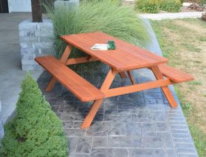 6' Table w/ Attached Benches