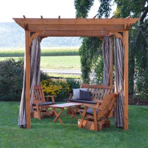 8' x 8' Pergola w/ Swing Hangers