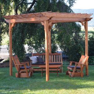8' x 8' Pergola w/ Swing Hangers