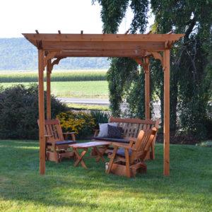 8' x 8' Pergola w/ Swing Hangers