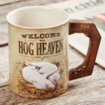 Welcome To Hog Heaven Sculpted Coffee Mug