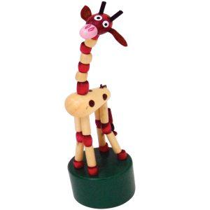 Jiggling Giraffe Thumb Push Toy - House of Marbles