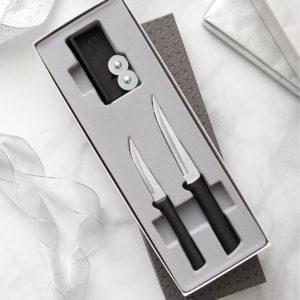 Paring Plus Sharpener Set Black