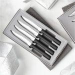 Set Of 4 Steak Knives Black