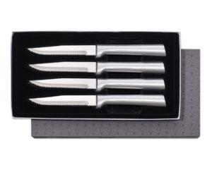 Set Of 4 Steak Knives Black