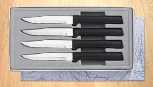 Set Of 4 Steak Knives Black
