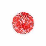 Splatter-Enamelware-8-inch-Flat-Salad-Plate-red