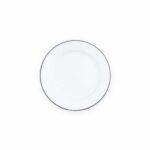 Vintage-8-inch-Flat-Salad-Plate-grey-trim