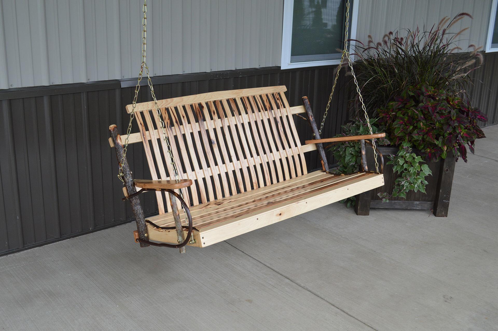 5' Hickory Porch Swing Dutch Country General Store