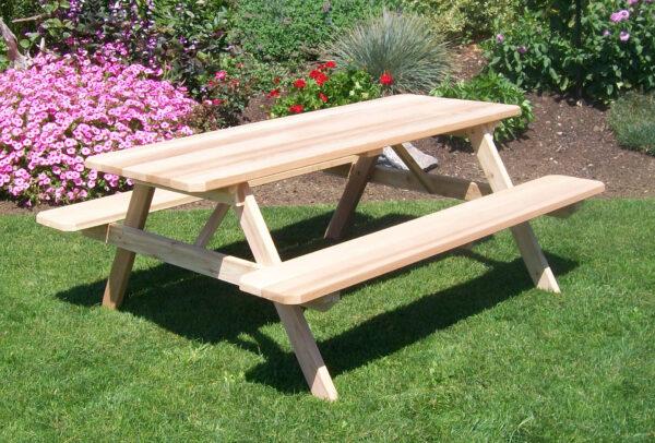 6′ Table w/ Attached Benches