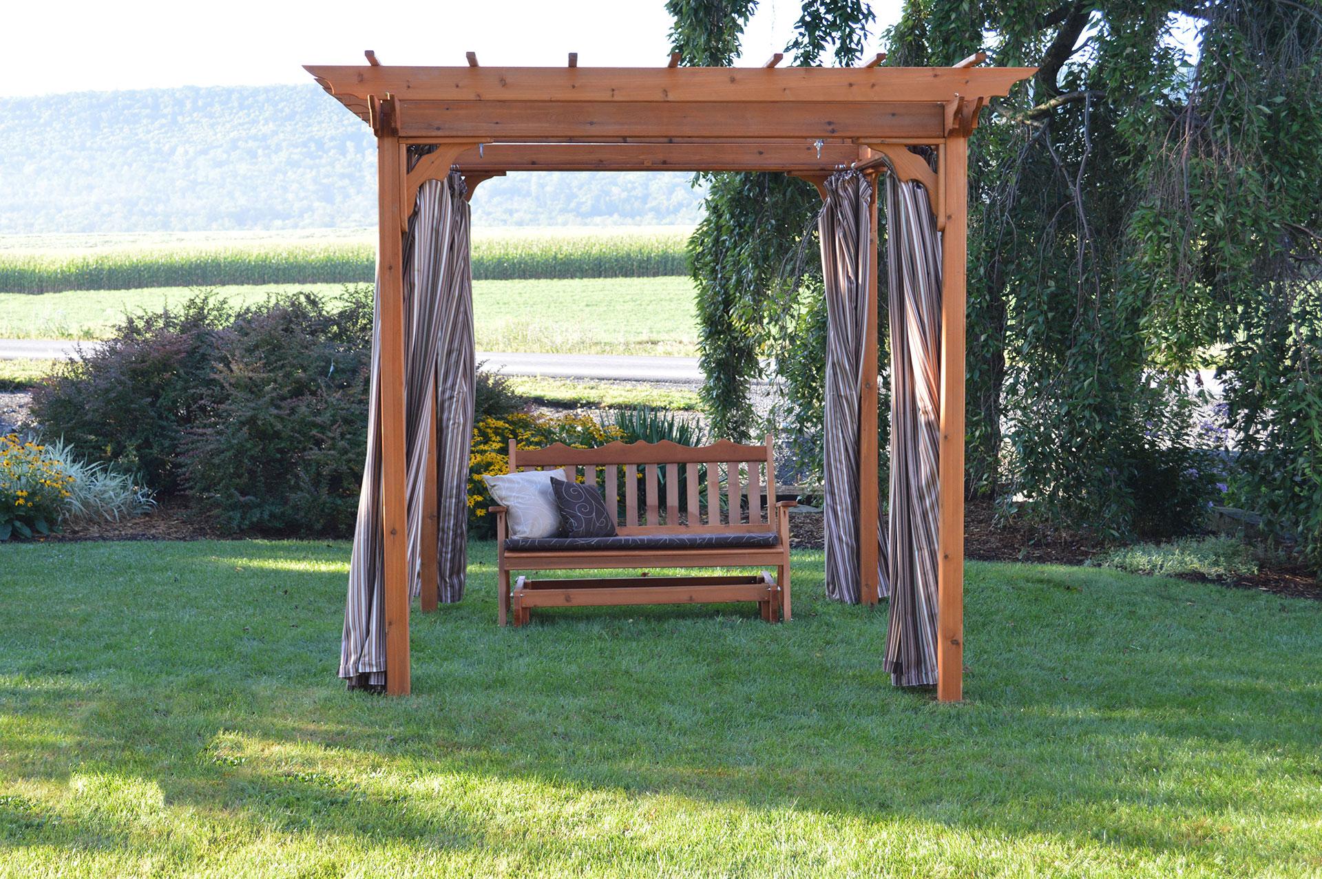 8' x 8' Pergola w/ Swing Hangers Dutch Country General Store
