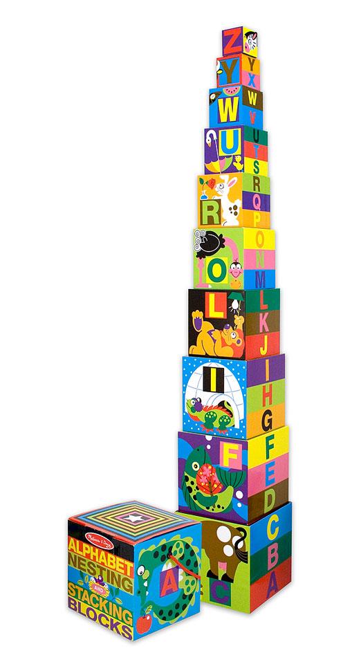 Alphabet Nesting and Stacking Blocks