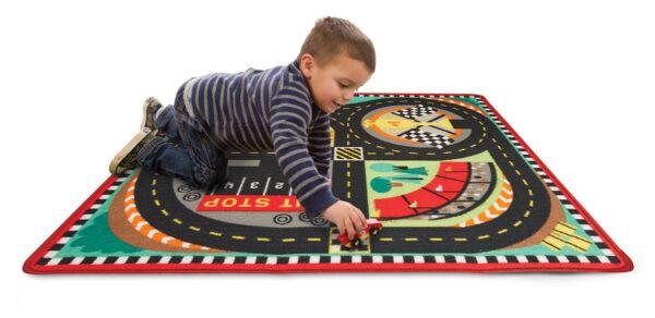 Round the Speedway Race Track Rug