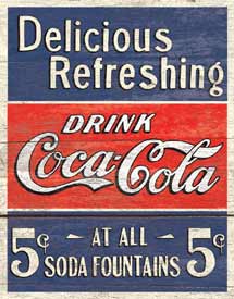 COKE- DELICIOUS 5 CENTS