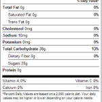 Cherry Slices 1lb Nutrition Facts