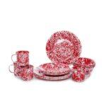 Enamelware-16pc-Dinnerware-Starter-Set-Red-Splatter