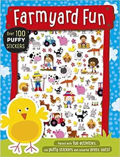 Farmyard Fun Puffy Sticker Book by House of Marbles